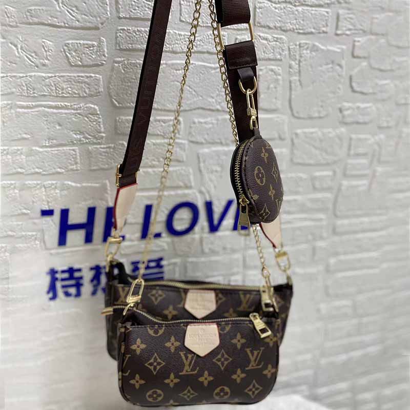 

Brown Fashion Street Print Patchwork Bags