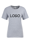 T-shirt in cotone da donna a maniche corte con stampa t-shirt personalizzata nera di alta qualità, su ordinazione