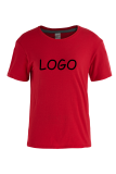 Zwart Hoogwaardig op maat gemaakt t-shirt bedrukking dames T-shirt katoenen T-shirt met korte mouwen, op bestelling