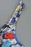 Многоцветный сексуальный животный принт в стиле пэчворк Холтер Юбка-карандаш Платья