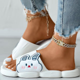 White Fashion Casual Living Patchwork Round Comfortable Shoes