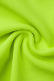 Grüne Mode Sexy feste rückenfreie Bademode (ohne Polsterung)