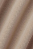 Macacão reto branco casual patchwork sólido sem alças