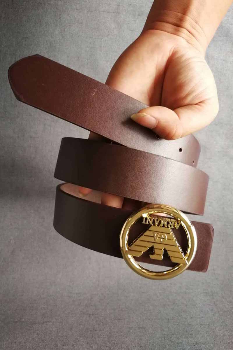 

Coffee Fashion Casual Solid Patchwork Belts