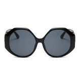 Черные модные повседневные однотонные солнцезащитные очки в стиле пэчворк