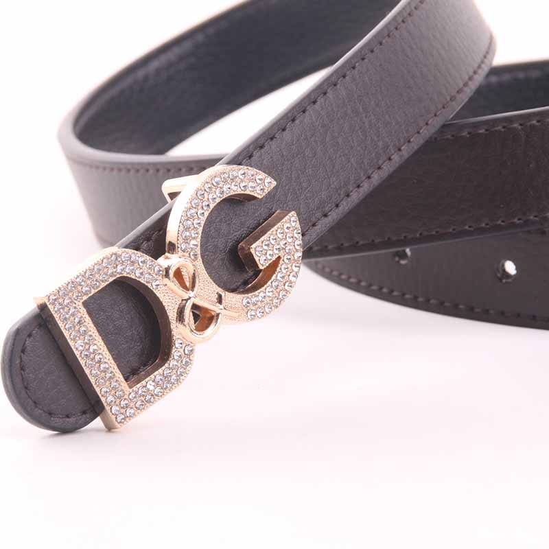 

Coffee Fashion Casual Solid Letter Belts