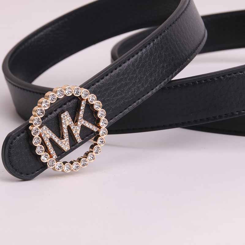 

Black Fashion Casual Solid Patchwork Letter Belts