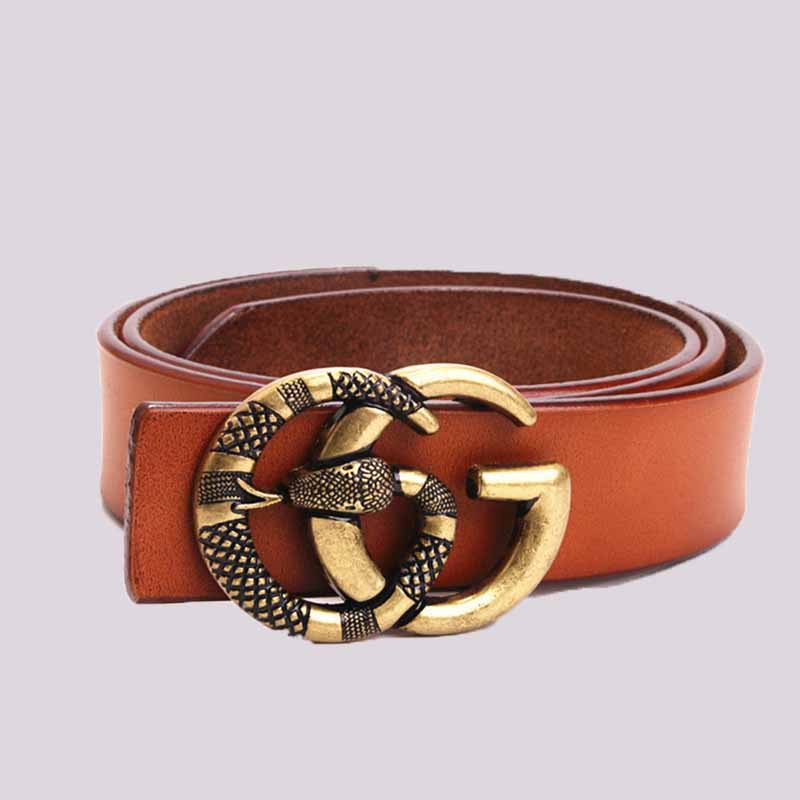 

Brown Fashion Simplicity Solid Patchwork Belts