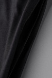 Черно-белые повседневные прямые платья в стиле пэчворк с V-образным вырезом