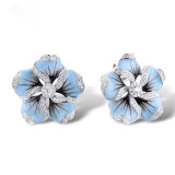 Blue Fashion Patchwork Earrings
