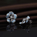 Blue Fashion Patchwork Earrings