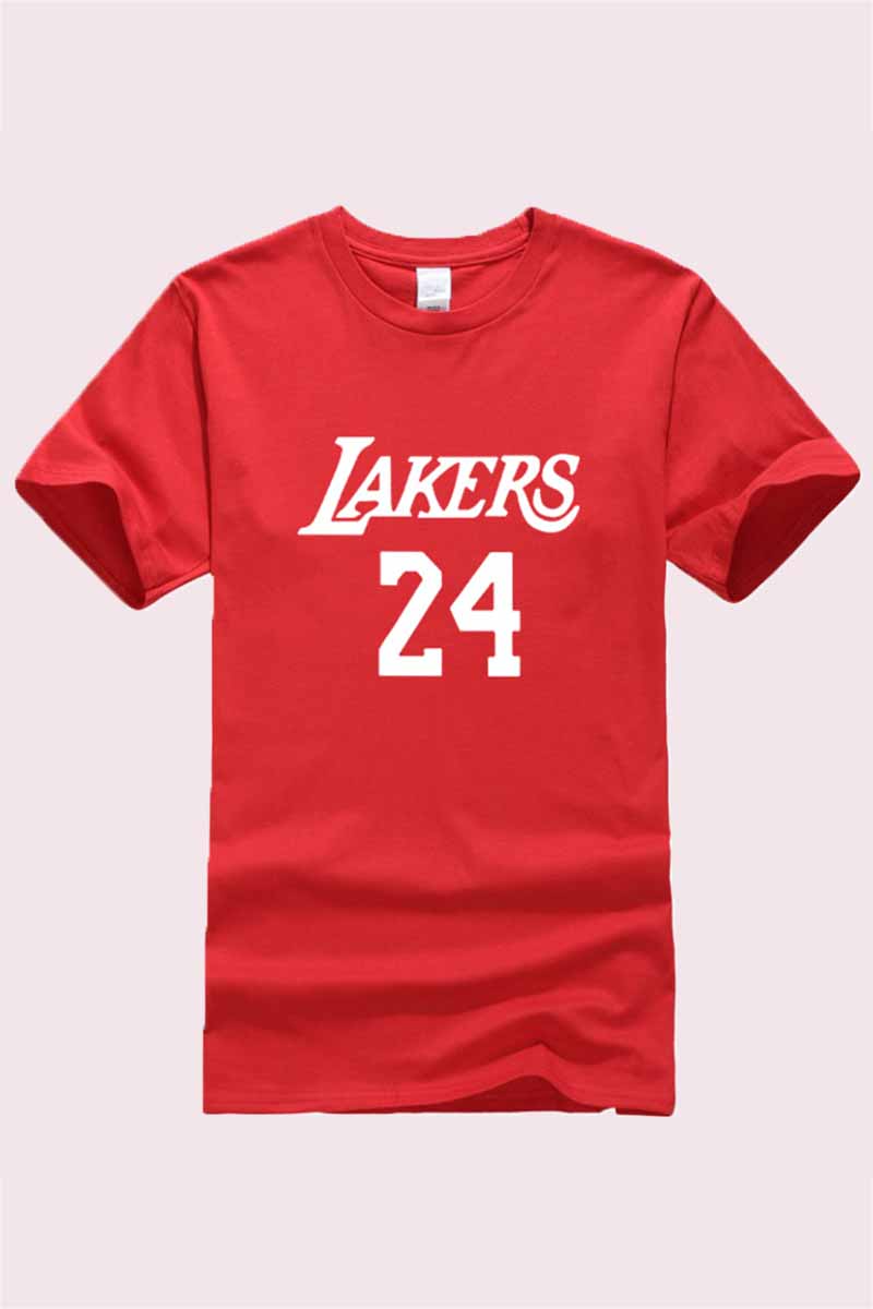 

Red Fashion Casual Print Letter O Neck Tops