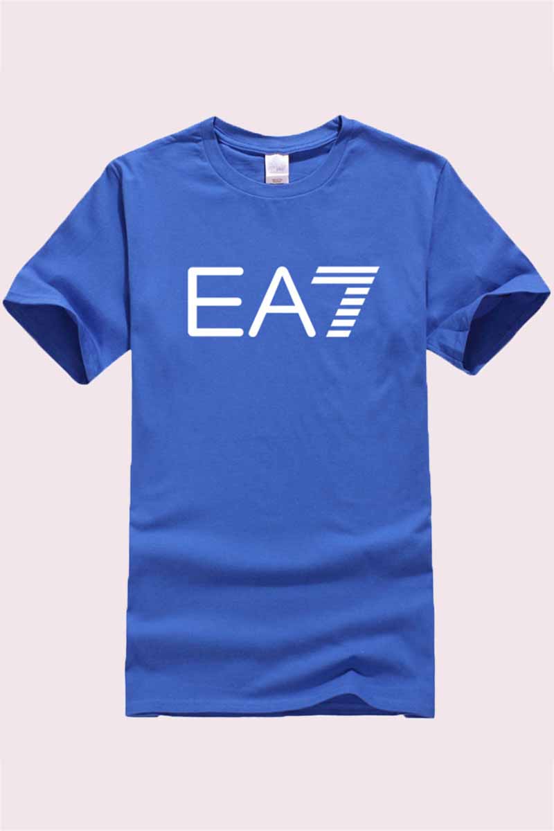 

Blue Fashion Casual Print Letter O Neck Tops