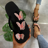 Chaussures confortables rondes de papillon de patchwork de vie occasionnelle verte de mode
