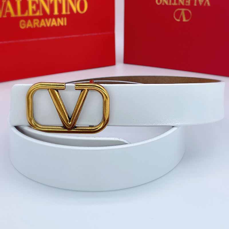 

White Fashion Casual Solid Patchwork Letter Belts