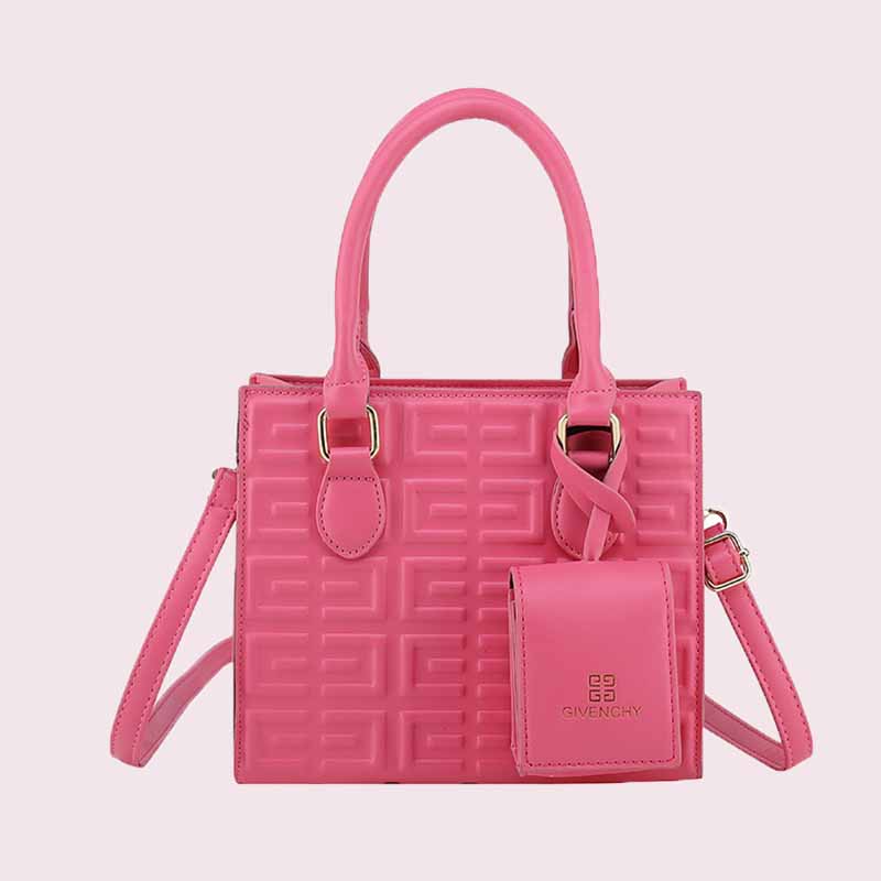 

Pink Fashion Vintage Solid Patchwork Bags