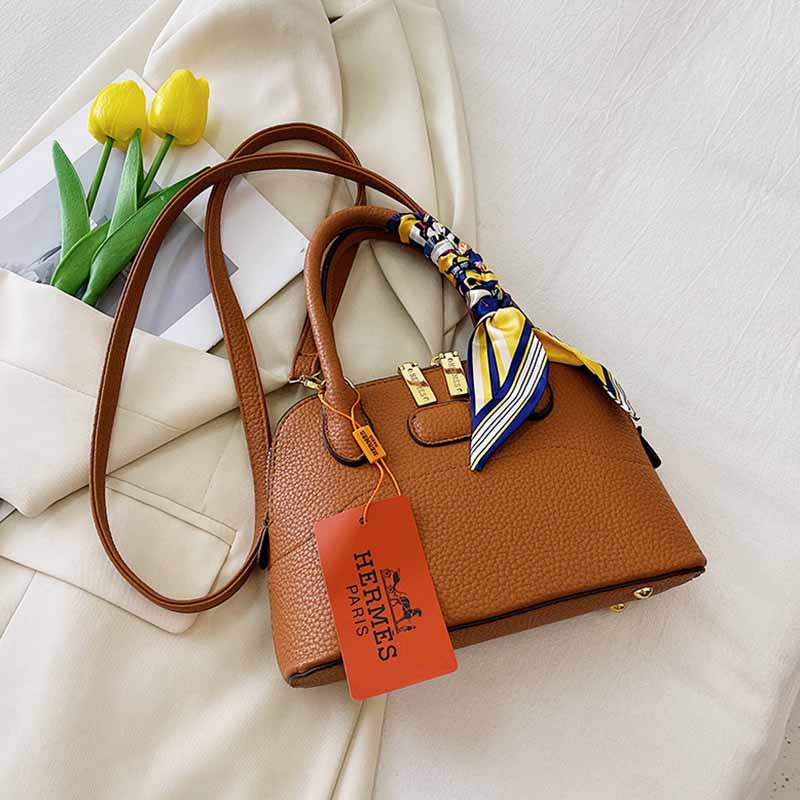 

Brown Fashion Street Solid Patchwork Bags