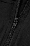 Robe de soirée sans bretelles fendue dos nu en patchwork solide à la mode noire
