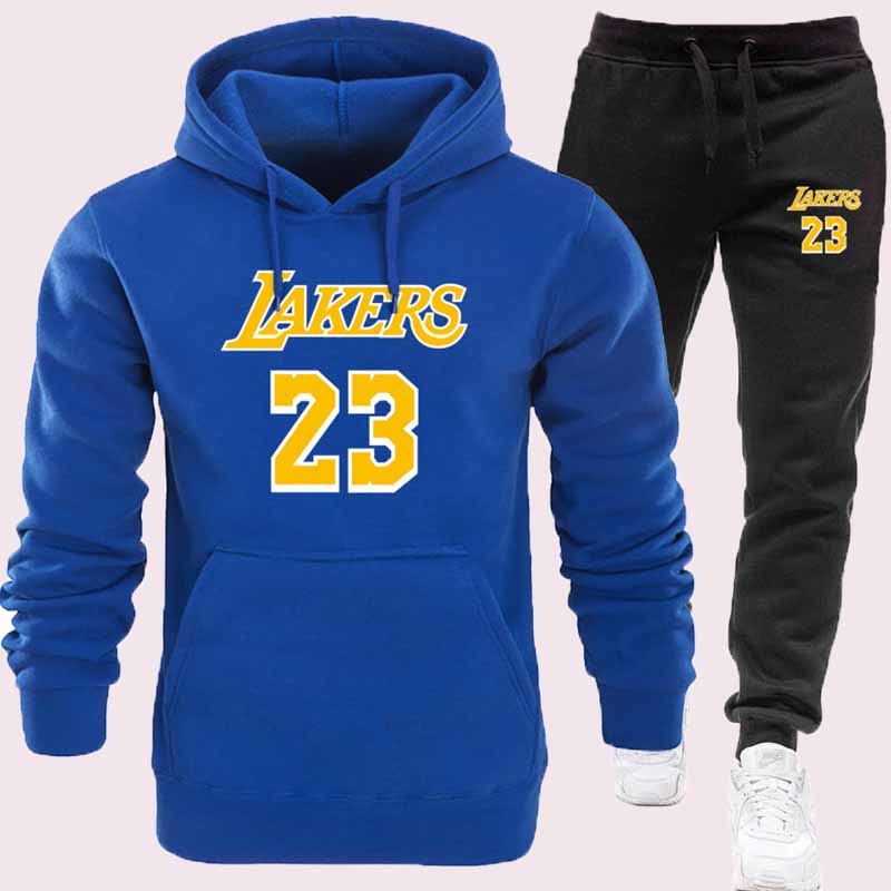 

Blue Fashion Casual Print Letter Hooded Collar Long Sleeve Two Pieces