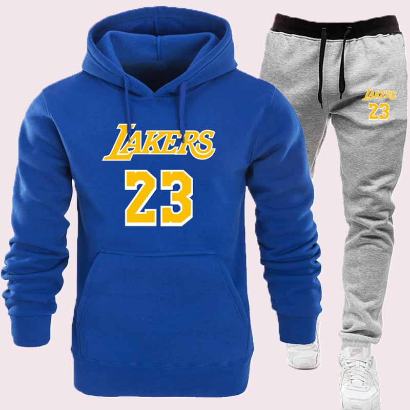 

Blue Fashion Casual Print Letter Hooded Collar Long Sleeve Two Pieces