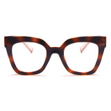 Brown Fashion Simplicity Patchwork-Sonnenbrille