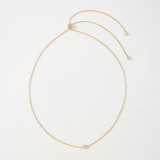 Gold Fashion Patchwork Tassel Necklaces