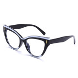 Черно-белые модные контрастные солнцезащитные очки в стиле пэчворк
