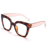 Brown Fashion Simplicity Patchwork-Sonnenbrille