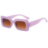 Gafas de sol de patchwork sólido de moda púrpura