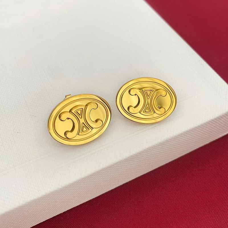 

Gold Fashion Vintage Geometric Patchwork Earrings