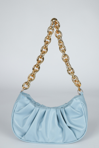 Blue Fashion Casual Solid Chains Bags