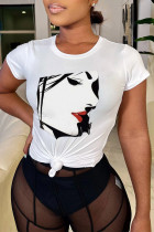 Vita Fashion Street Print Patchwork T-shirts