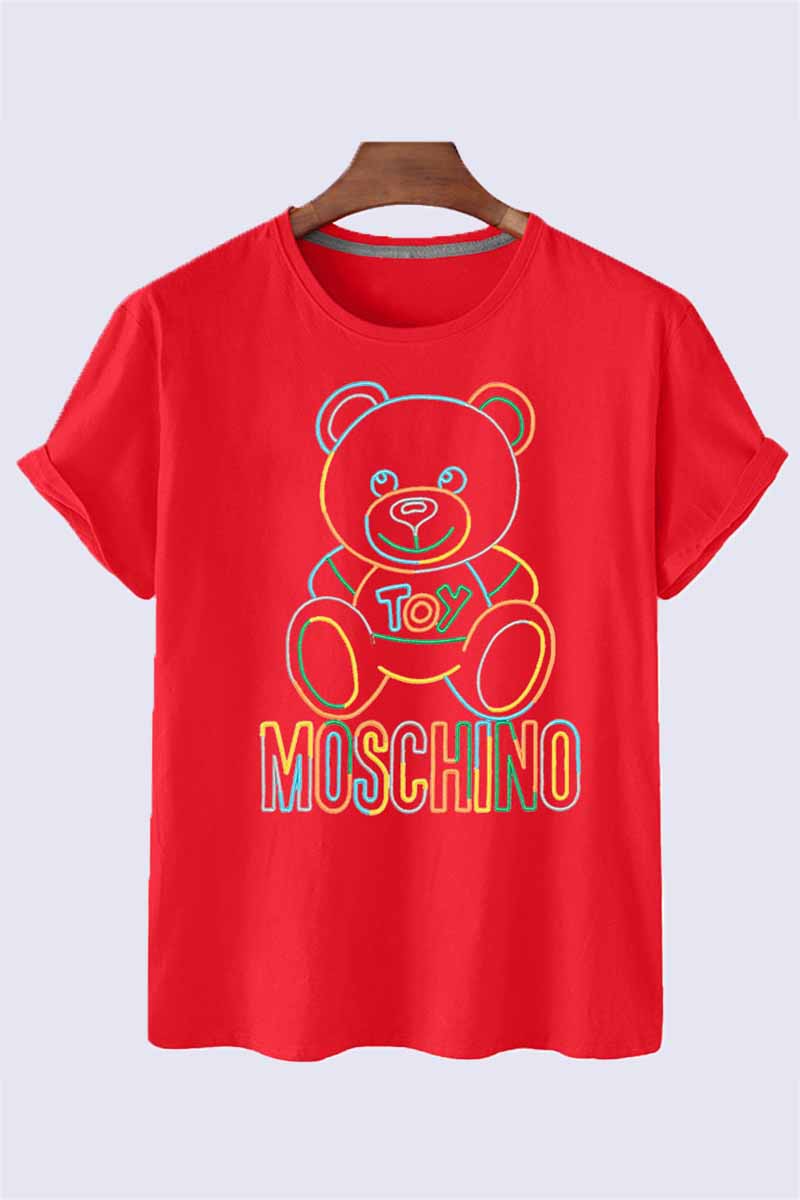 

Red Fashion Casual Character Print Letter O Neck T-Shirts