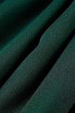 Combinaisons maigres à col en V transparent à la mode sexy en patchwork de paillettes vertes