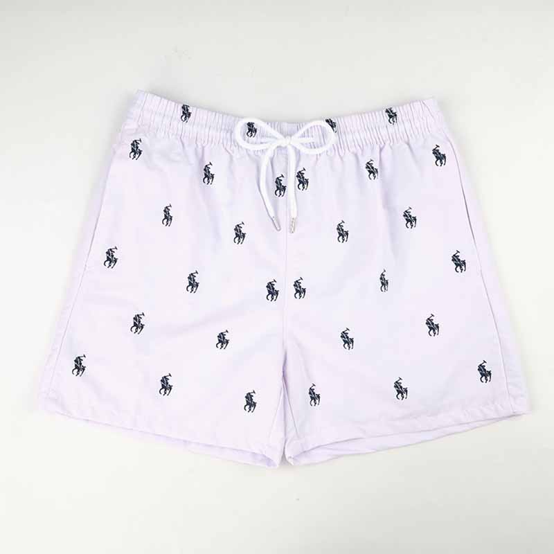 

White Fashion Sportswear Print Patchwork Board Shorts