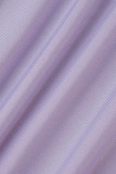 Robes de jupe crayon patchwork évidées solides sexy violet clair