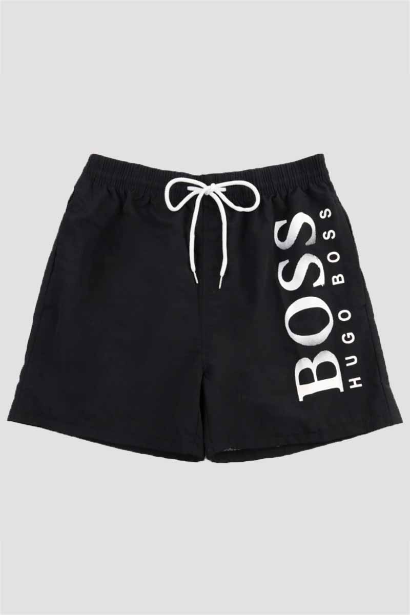 

Black Fashion Sportswear Print Letter Board Shorts