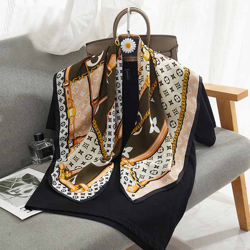 

Army Green Fashion Elegant Print Patchwork Scarf