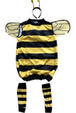 Yellow Halloween Fashion Casual Cosplay Striped Print Costumes