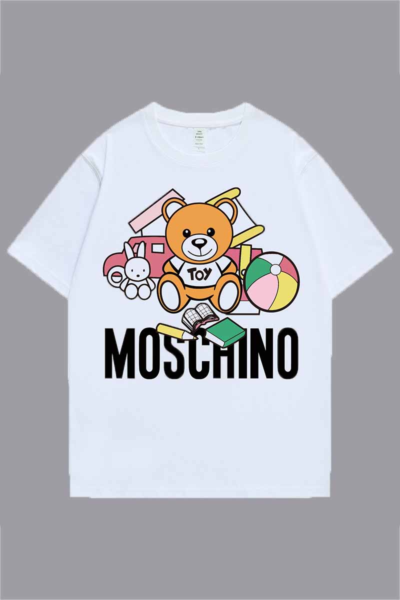 

White Fashion Casual Print Letter O Neck T-Shirts