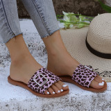 Zapatos cómodos redondos para exteriores de patchwork informales de moda rosa