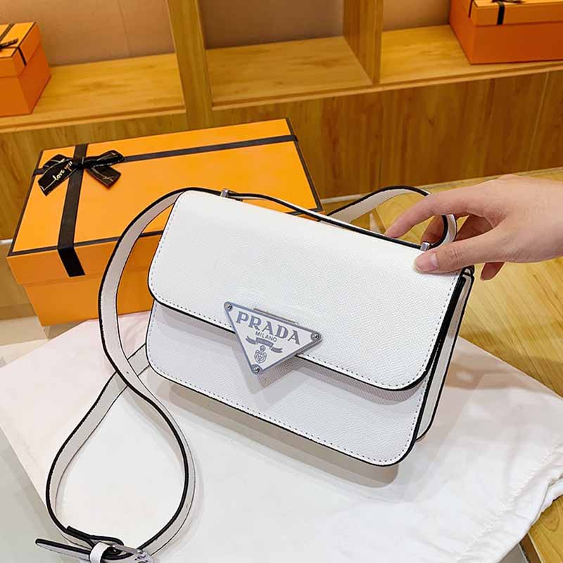 

White Fashion Casual Letter Patchwork Bags