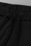 Серый модный повседневный однотонный лоскутный косой воротник с коротким рукавом из двух частей