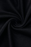 Robe longue sexy dos nu imprimé décontracté à bretelles spaghetti noir violet