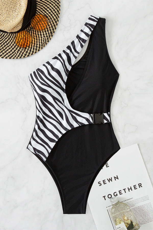 Solid Mesh Patchwork Oversized Split Sexy Backless Swimsuit