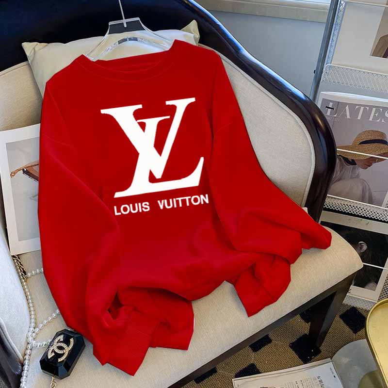 

Red Casual Print Letter O Neck Tops