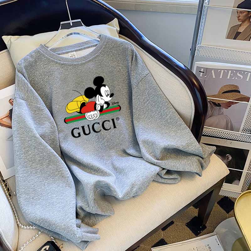 

Grey Casual Character Print Letter O Neck Tops