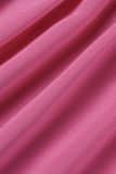 Tute regolari rosa viola sexy con stampa patchwork solido