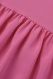 Tute regolari rosa viola sexy con stampa patchwork solido