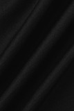 Абрикосовый сексуальный сплошной пэчворк Прозрачный Бисероплетение Воротник с отложным воротником Длинный рукав Из двух частей